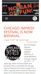 Mobile Screenshot of chicagoimprovfestival.org